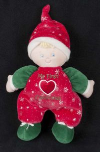 Gund My First Christmas Girl Doll Holiday Ashley Baby #44402 Plush